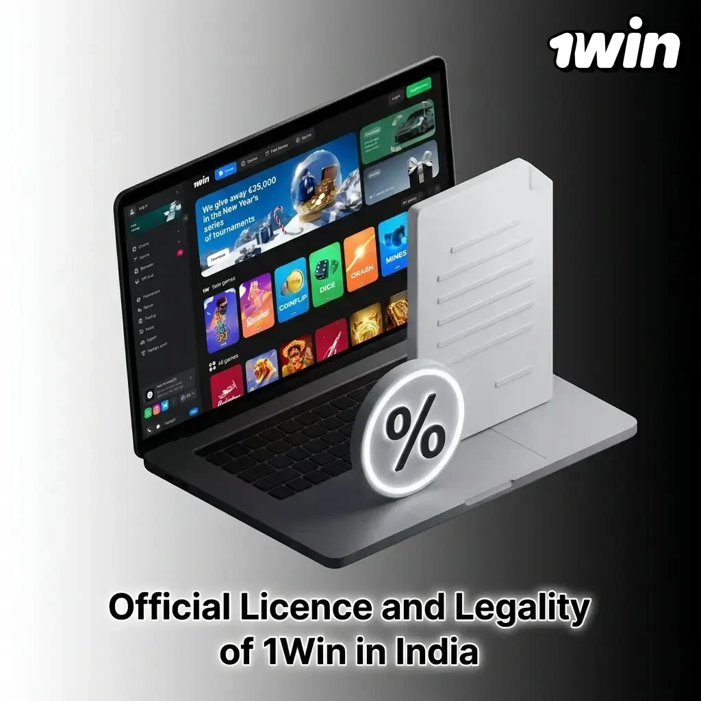 1Win Curaçao eGaming licence No. 8048/JAZ ensuring legal, secure online betting for Indian players since 2016