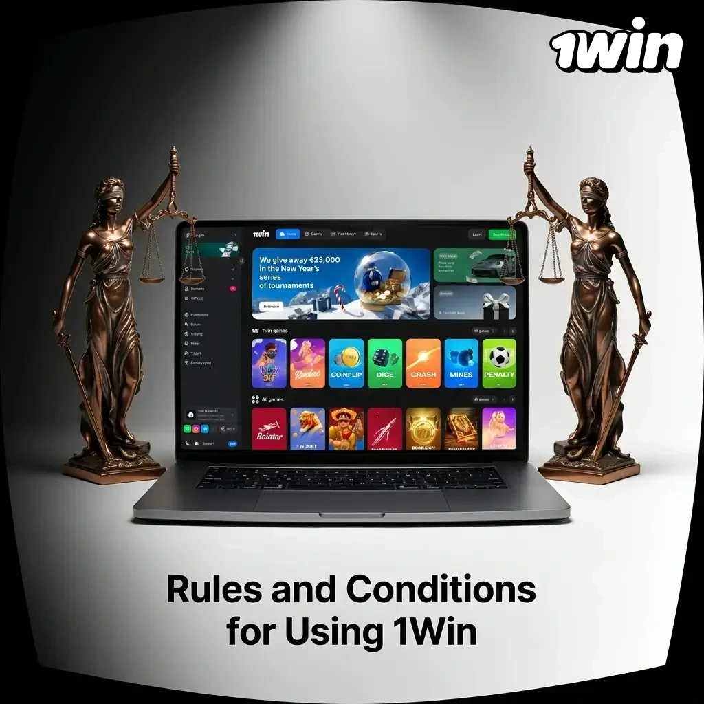 1Win platform rules including age requirement, single account policy, KYC verification, bonus terms, and prohibited activities.